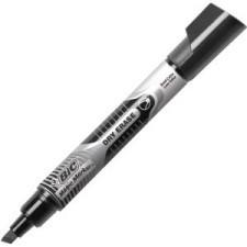 BIC Chisel Tip Dry Erase Magic Markers - Chisel Marker Point Style - Black Ink - 1 Dozen
