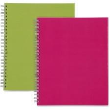 Sparco Twin-Wire Professional-Style Notebook - 80 Pages - Printed - Twin Wirebound - Multi-colored Cover - 2 / Pack