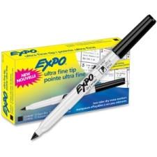 Expo Ultra Fine Point Dry Erase Marker - Ultra Fine Marker Point Type - Black Ink - 1 Dozen