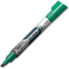 BIC Chisel Tip Dry Erase Magic Markers - Chisel Marker Point Style - Green Ink - 1 Dozen