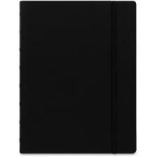 Rediform A5 Size Filofax Notebook - 56 Sheets - Printed - Twin Wirebound - 100 g/m&#178; Grammage - A5 11.7'' (297 mm) x 8.3'' (210 mm) - Off White/Ivory Paper - Black Cover - Leatherette Cov