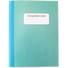 Sparco College-ruled Composition Book - 80 Sheets - Stitched - College Ruled - 15 lb Basis Weight - Blue, Green Cover - Recycled - 1 Each