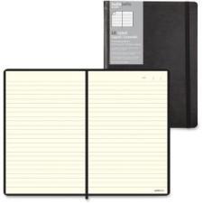 Blueline Letts Noteletts Mode - 192 Pages - Printed - Perfect Bound - Medium Ruled - Cream Paper - Black Cover - 1 Each