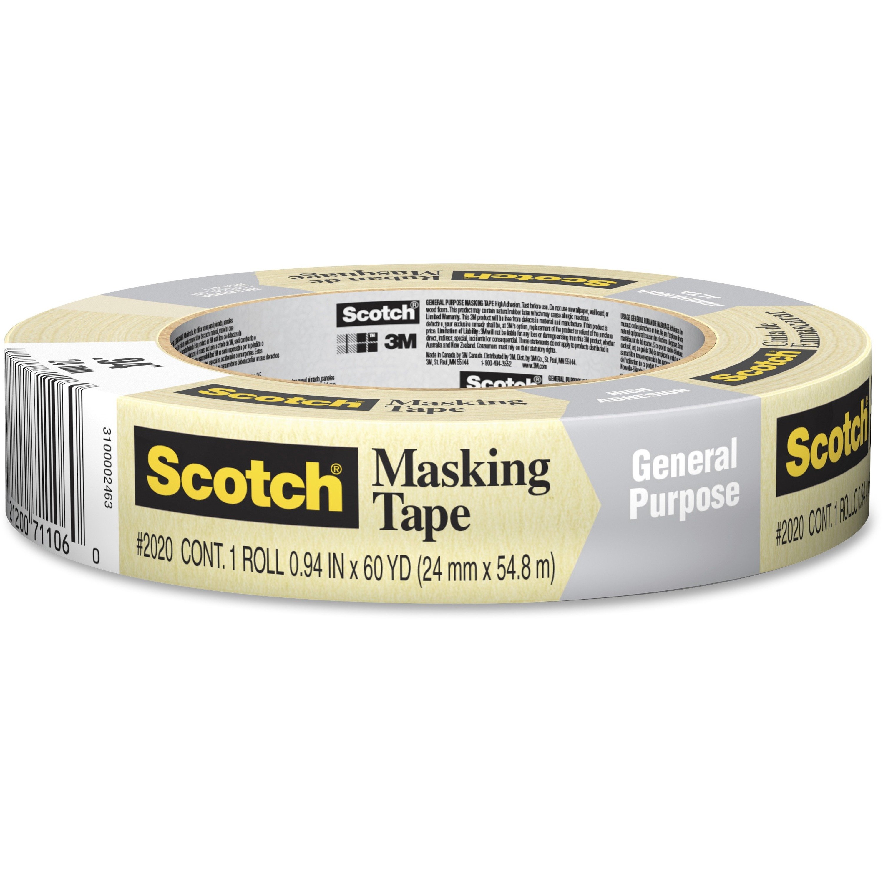 Scotch Masking Tape 2020, 24 mm x 55 m - Each