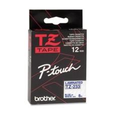 Brother P-Touch TZ-233 Laminated Tape - 15/32'' Width x 26 1/4 ft Length - Direct Thermal - White