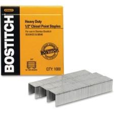 Bostitch Heavy-duty Premium Staples - 1/2'' Leg - 1/2'' Crown - 85 Capacity - Chisel Point - 1000 / Box