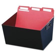 MMF Steelmaster Posting Tub - External Dimensions: 12.1'' Width x 11.4'' Depth x 7''Height - Media Size Supported: Letter - Heavy Duty - Steel - Black - For File - Recycled - 1 Each