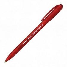 Paper Mate Comfort Mate Retractable Pen - Medium Pen Point Type - Red Ink - 1 Dozen