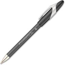 Paper Mate Flexgrip Elite Ballpoint Pen - Medium Pen Point Type - Refillable - Black Alcohol Based Ink - Black Barrel - 1 Dozen