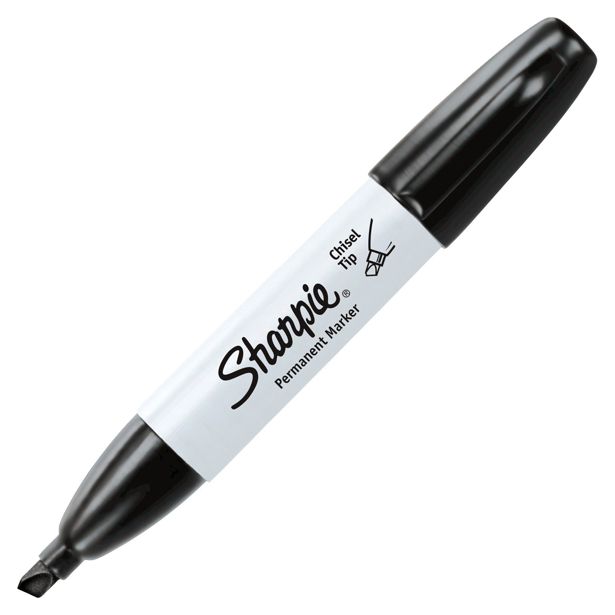 Sharpie Chisel Tip Permanent Markers - 12/box