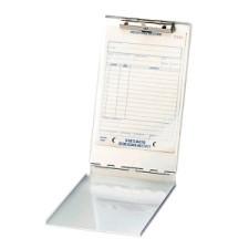 Saunders Storage Clipboard - 1.50'' Clip Capacity - Top Opening - 5.66'' x 9.50'' - Aluminum - Silver