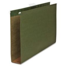 Sparco Box Bottom Hanging File Folder - Legal - 8 1/2'' x 14'' Sheet Size - 2'' Expansion - 1/5 Tab Cut - Pressboard - Green - Recycled - 25 / Box