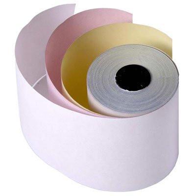 3 Ply CORED -  3'' x 65 Ft Bright Bond Paper, 1 box of 50 rolls