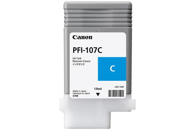 Canon Original 130 ml Pigment Cyan Ink Tank PFI-107C