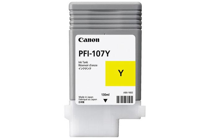 Canon Original 130 ml Pigment Yellow Ink Tank PFI-107Y
