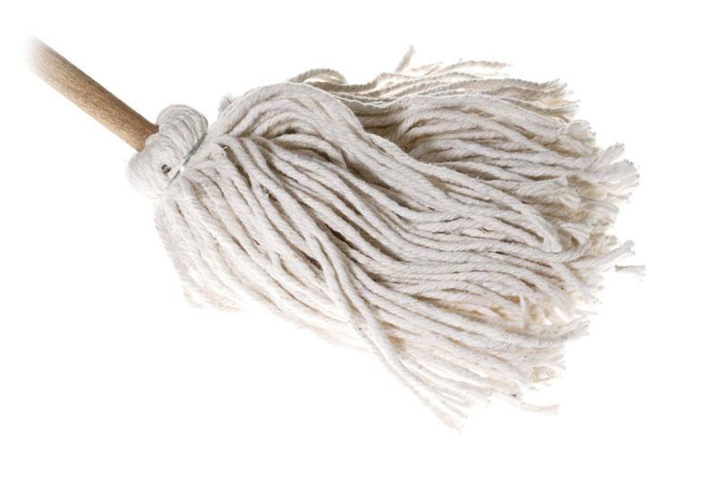 White Rayon Wet Mop with Handle