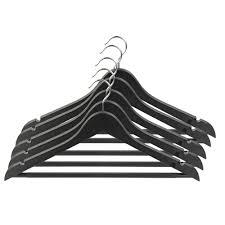 Black Wood Hangers - 8/Pack