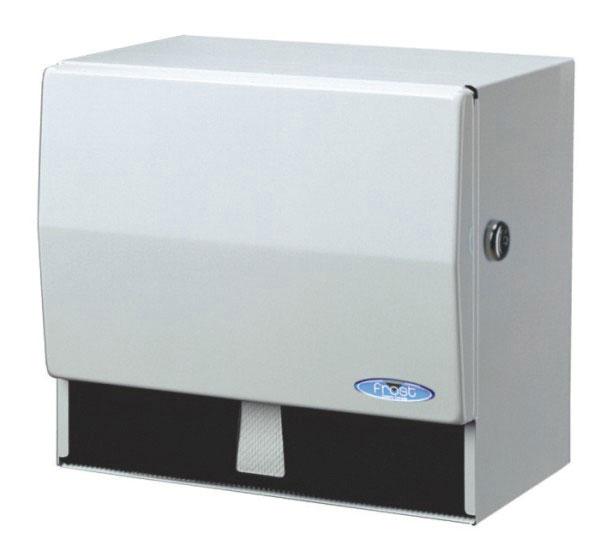Universal Paper Towel Dispenser 10.5''X 6.75''X 9.5'' White Metal - Each