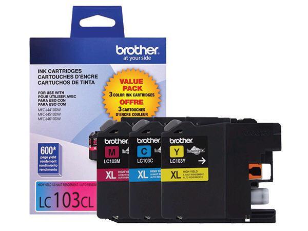 Brother LC1033 - Tri Colour - Original Ink Cartridges (LC1033PKS)