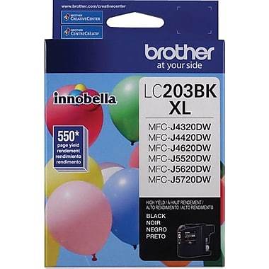 Brother LC203 Black Ink Cartridge, High Yield (LC203BKS)