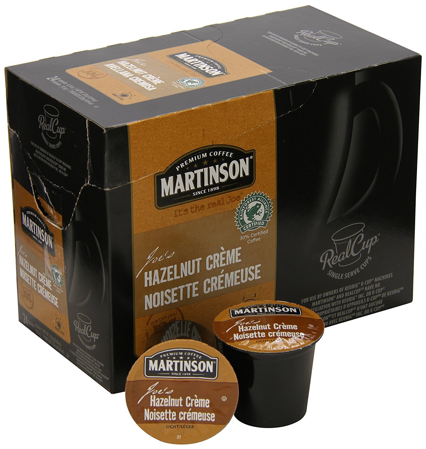 Martinson Joe's Hazelnut Crème Single Serve Coffee (24 Pack)