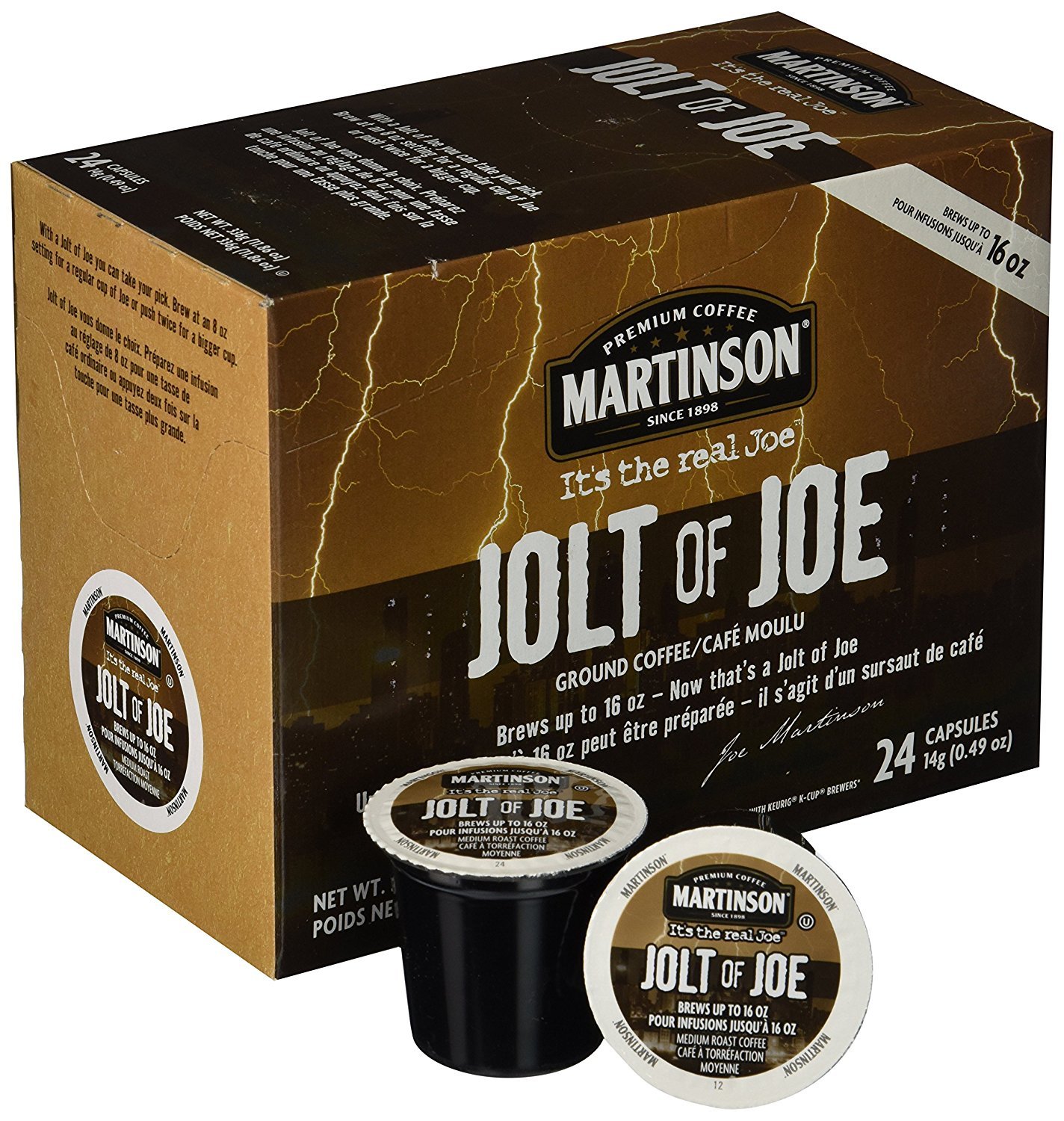 Martinson Coffee Jolt of Joe Single Serve Coffee (24 Pack)