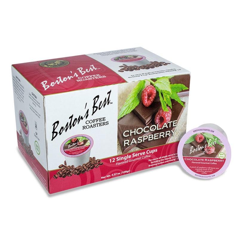 Boston Best Chocolate Raspberry Single Serve Coffee Cups (12 Pack)