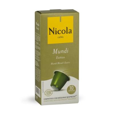 Nicola Cafés Mundi Nespresso Compatible Capsules, 10 Pack