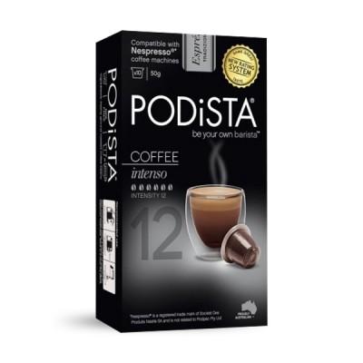 PODiSTA® Intenso Nespresso Compatible Capsules, 10 Pack