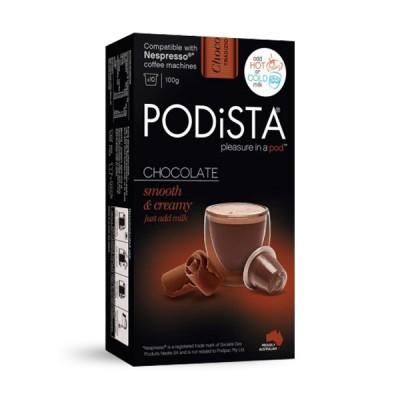 PODiSTA® Smooth & Creamy Hot Chocolate Nespresso Compatible Capsules 10 - 1 Pack Each