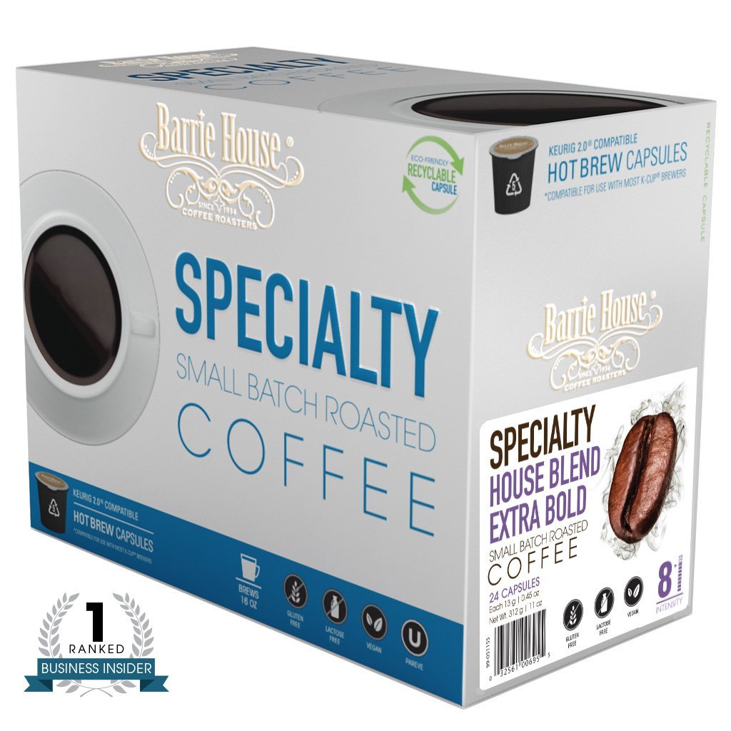 Barrie House Blend Extra Bold Single Serve Coffee Cups (24 Pack)